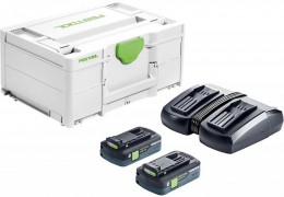 Festool 577256 SYS 18V 2x4,0/TCL 6 DUO Energy Set £279.00